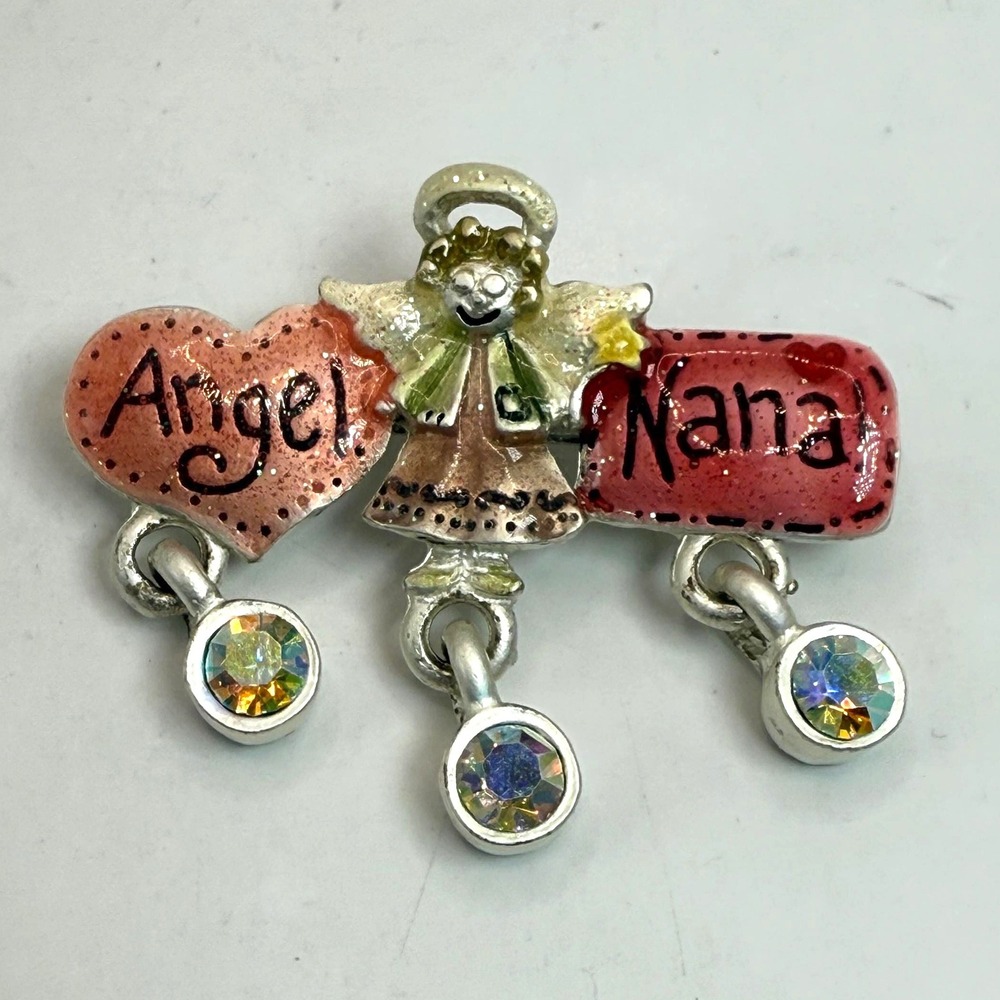 Vintage AJMC Angel Nana Brooch‎ – Grandmother Gift Jewelry